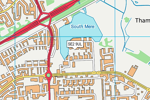 SE2 9UL map - OS VectorMap District (Ordnance Survey)