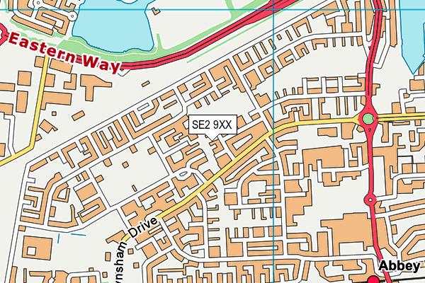 SE2 9XX map - OS VectorMap District (Ordnance Survey)