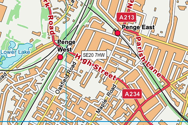 Map of PENGE CLEANING LTD at district scale