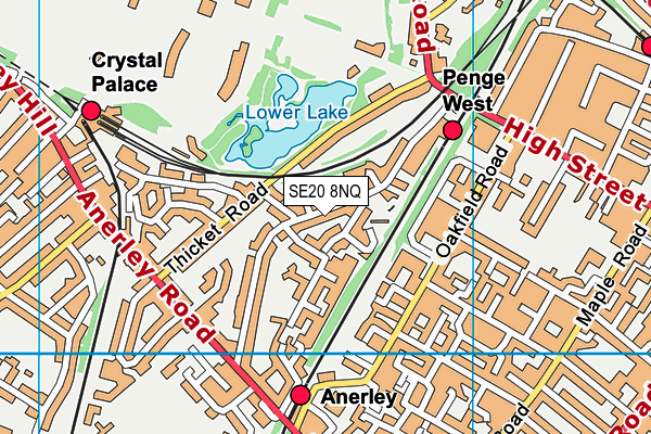 Map of KND ANERLEY LIMITED at district scale