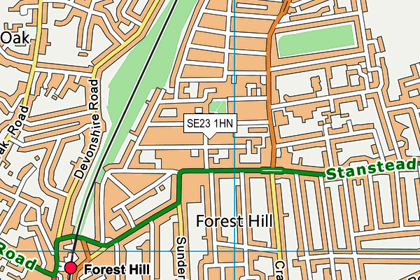 Map of FOREST HILL CATERING LIMITED at district scale