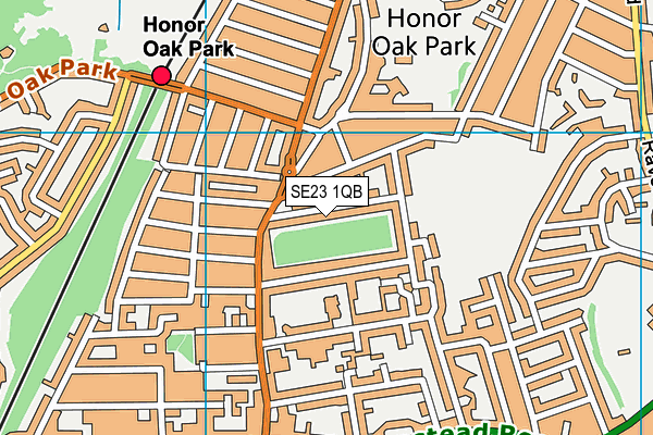 SE23 1QB map - OS VectorMap District (Ordnance Survey)