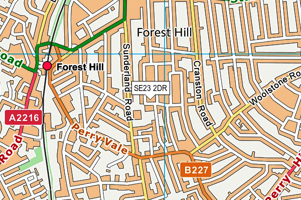 Map of FOREST HILL PHYSIOTHERAPY LIMITED at district scale