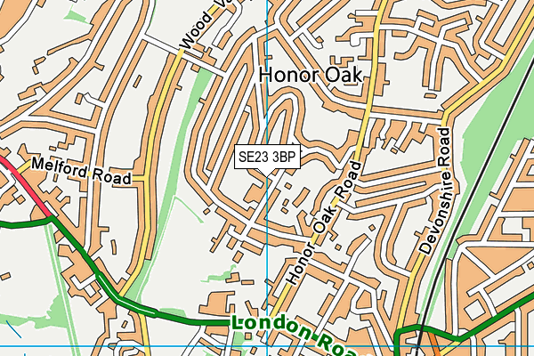 Horniman Primary School map (SE23 3BP) - OS VectorMap District (Ordnance Survey)