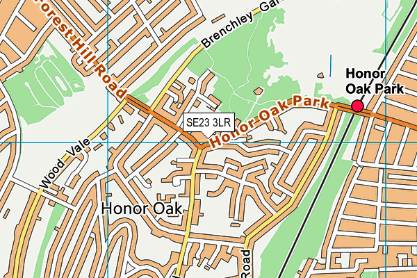 SE23 3LR map - OS VectorMap District (Ordnance Survey)