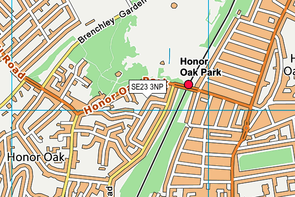 SE23 3NP map - OS VectorMap District (Ordnance Survey)