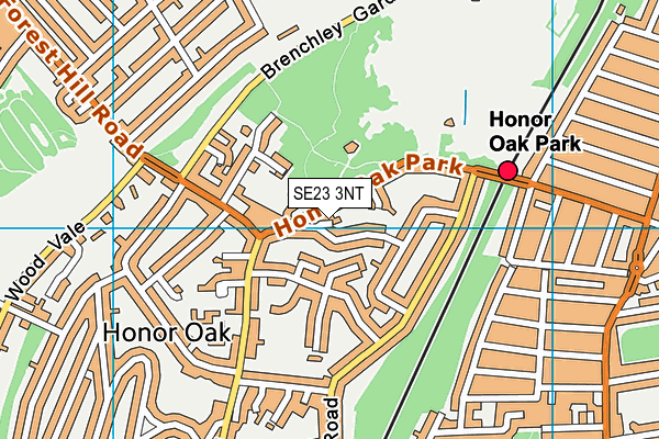 SE23 3NT map - OS VectorMap District (Ordnance Survey)