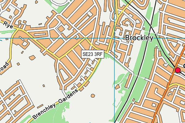 SE23 3RF map - OS VectorMap District (Ordnance Survey)