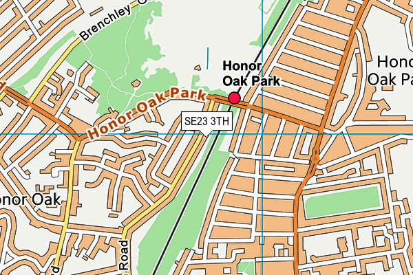 SE23 3TH map - OS VectorMap District (Ordnance Survey)