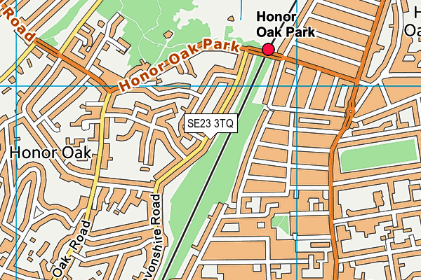 SE23 3TQ map - OS VectorMap District (Ordnance Survey)