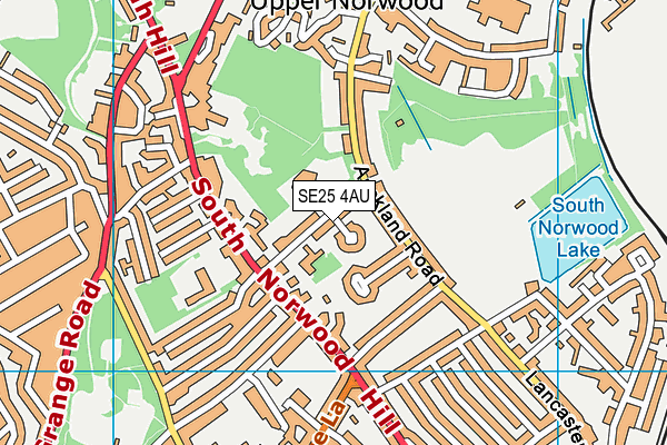 Cypress Primary School (Upper School Site) map (SE25 4AU) - OS VectorMap District (Ordnance Survey)