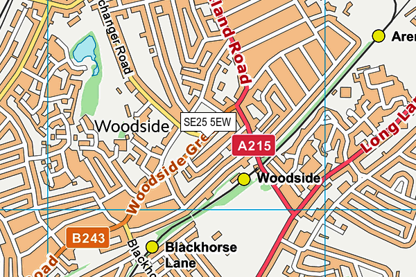 Map of WOODSIDE GREEN MANAGEMENT LTD at district scale