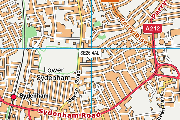 SE26 4AL map - OS VectorMap District (Ordnance Survey)