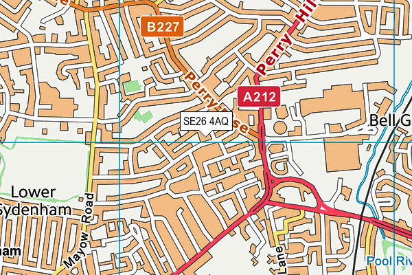Adamsrill Primary School map (SE26 4AQ) - OS VectorMap District (Ordnance Survey)