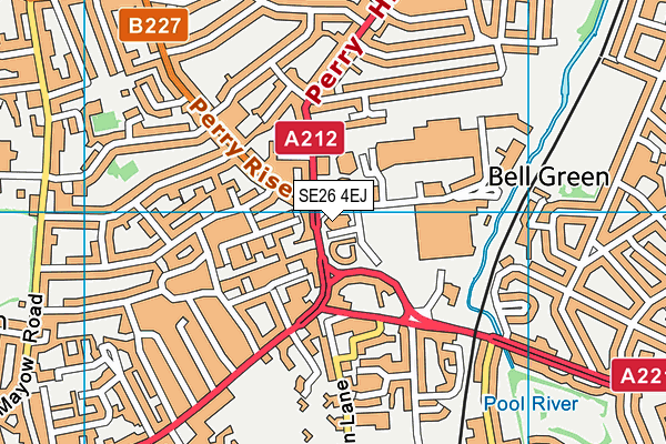 SE26 4EJ map - OS VectorMap District (Ordnance Survey)