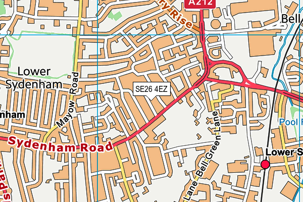 SE26 4EZ map - OS VectorMap District (Ordnance Survey)