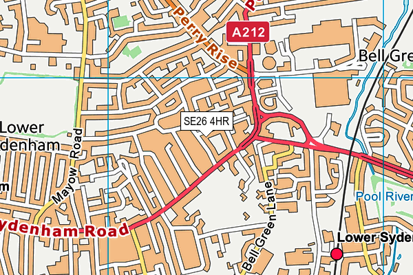 SE26 4HR map - OS VectorMap District (Ordnance Survey)