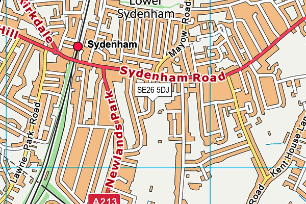 SE26 5DJ map - OS VectorMap District (Ordnance Survey)