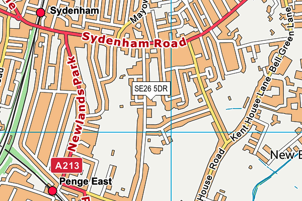 SE26 5DR map - OS VectorMap District (Ordnance Survey)