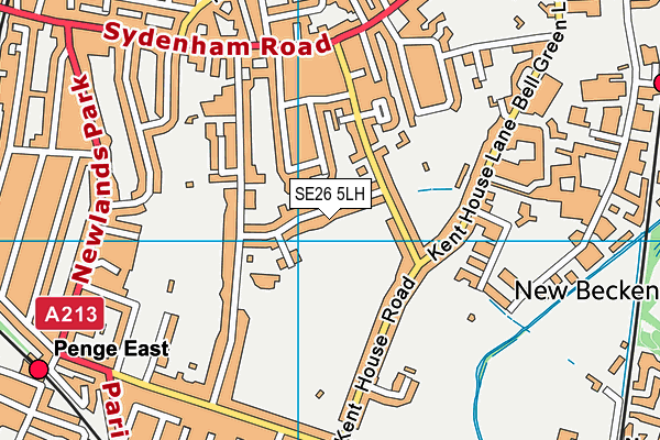 SE26 5LH map - OS VectorMap District (Ordnance Survey)