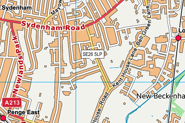SE26 5LP map - OS VectorMap District (Ordnance Survey)