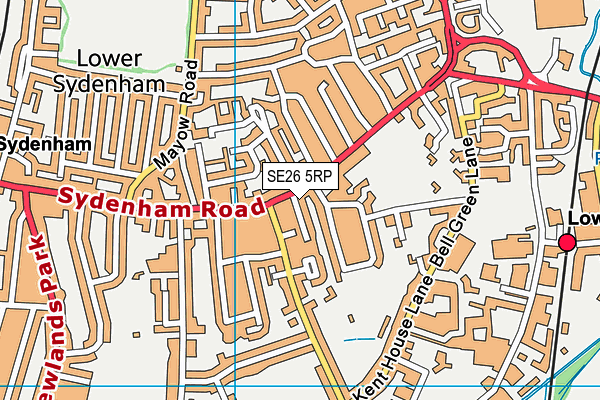 SE26 5RP map - OS VectorMap District (Ordnance Survey)