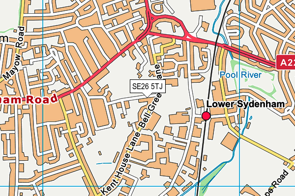 SE26 5TJ map - OS VectorMap District (Ordnance Survey)