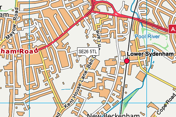 SE26 5TL map - OS VectorMap District (Ordnance Survey)