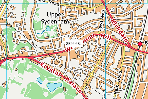Sydenham High School, GDST map (SE26 6BL) - OS VectorMap District (Ordnance Survey)
