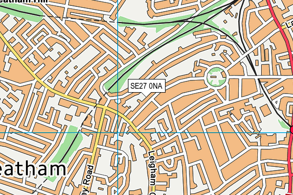 SE27 0NA map - OS VectorMap District (Ordnance Survey)