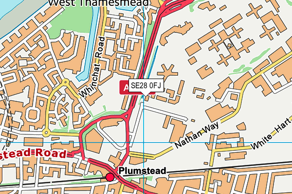 Hmp Thameside map (SE28 0FJ) - OS VectorMap District (Ordnance Survey)