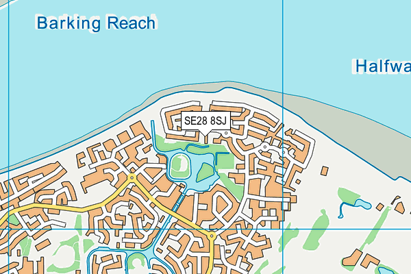 SE28 8SJ map - OS VectorMap District (Ordnance Survey)