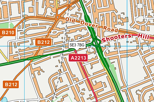 Map of SHOOTERS HILL ROAD NO 68 LIMITED at district scale