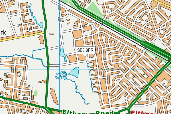 SE3 9FR map - OS VectorMap District (Ordnance Survey)