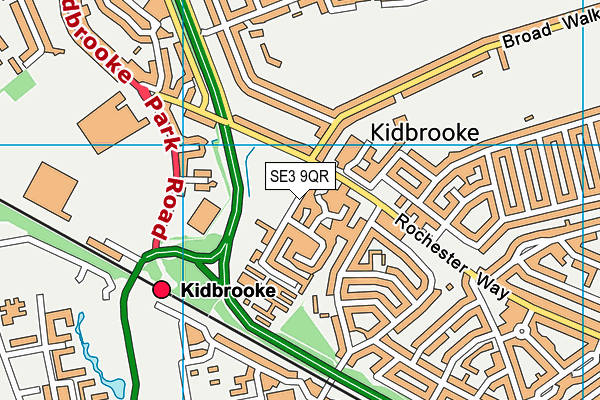 Kidbrooke Green Park map (SE3 9QR) - OS VectorMap District (Ordnance Survey)