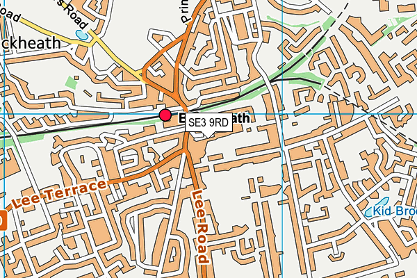 SE3 9RD map - OS VectorMap District (Ordnance Survey)