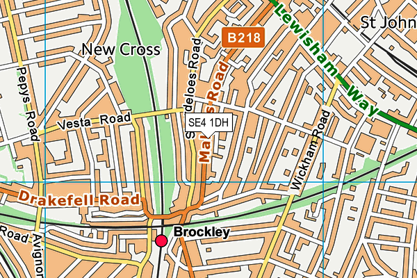 Map of 170 MALPAS ROAD BROCKLEY LIMITED at district scale
