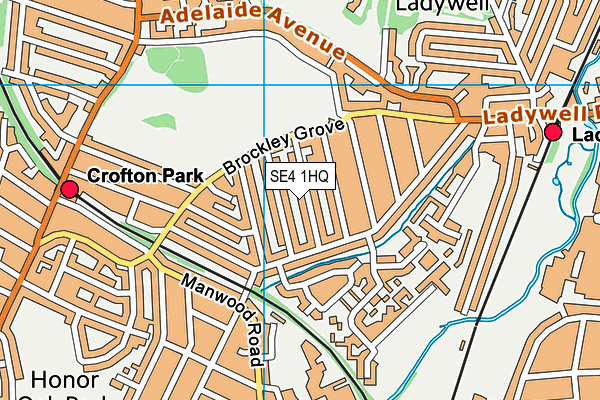 Gordonbrock Primary School map (SE4 1HQ) - OS VectorMap District (Ordnance Survey)