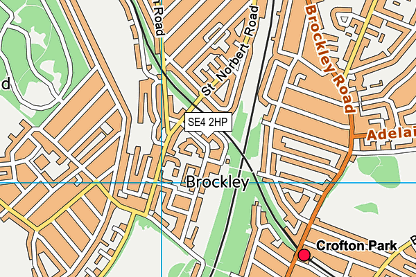 SE4 2HP map - OS VectorMap District (Ordnance Survey)