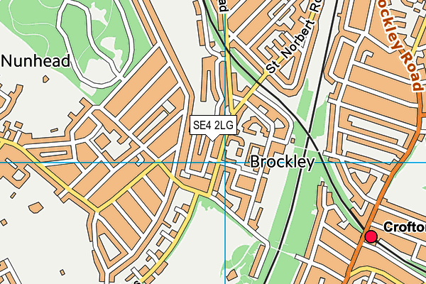 SE4 2LG map - OS VectorMap District (Ordnance Survey)