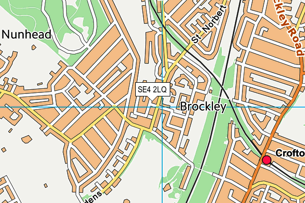 SE4 2LQ map - OS VectorMap District (Ordnance Survey)