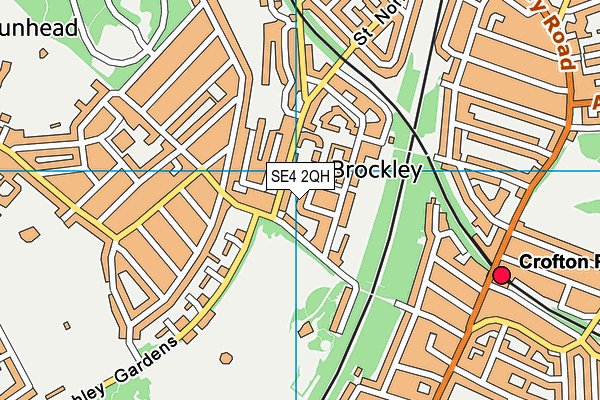 SE4 2QH map - OS VectorMap District (Ordnance Survey)