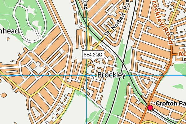 SE4 2QQ map - OS VectorMap District (Ordnance Survey)