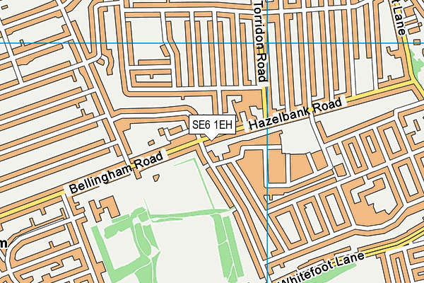 SE6 1EH map - OS VectorMap District (Ordnance Survey)