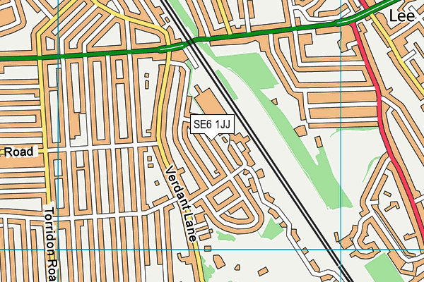 SE6 1JJ map - OS VectorMap District (Ordnance Survey)