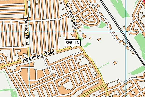 SE6 1LN map - OS VectorMap District (Ordnance Survey)