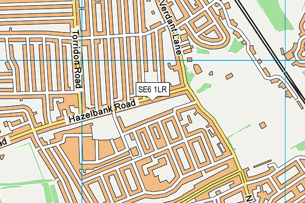 SE6 1LR map - OS VectorMap District (Ordnance Survey)
