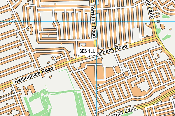 SE6 1LU map - OS VectorMap District (Ordnance Survey)