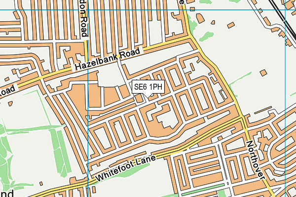 SE6 1PH map - OS VectorMap District (Ordnance Survey)