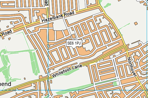 SE6 1PJ map - OS VectorMap District (Ordnance Survey)